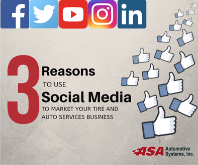 3 Reasons to Use Social Media to Market your Tire and Auto Repair Shop